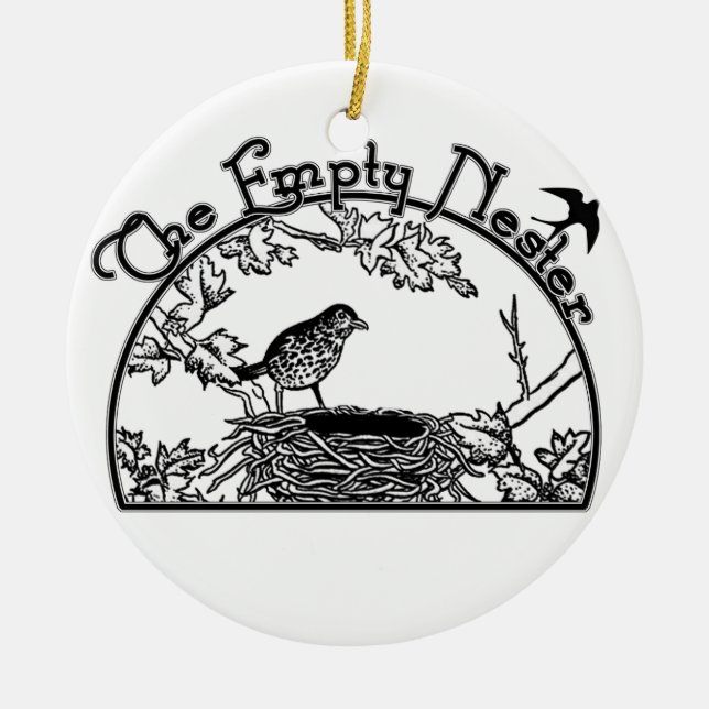 Adorno De Cerámica El Nester Vacío (Frente)
