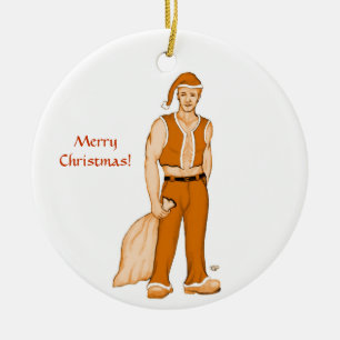 Adorno De Cerámica El nuevo Santa Claus - ¡Feliz Navidad!