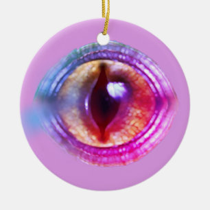 Adorno De Cerámica El ojo de Dragón, fantasía púrpura encantada mágic