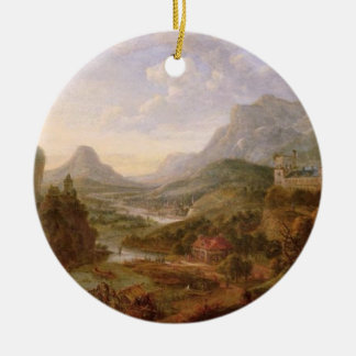 Adorno De Cerámica El paisaje del Rin