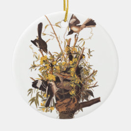 Adorno De Cerámica El pájaro burlón de Audubon