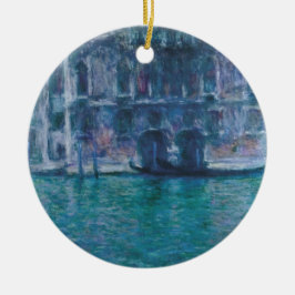 Adorno De Cerámica El palacio da Mula Claude Monet  Botella 