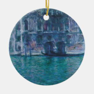 Adorno De Cerámica El palacio da Mula Claude Monet  Botella 