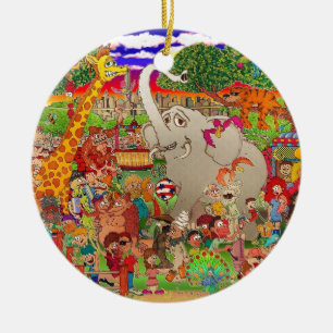 Adorno De Cerámica El parque zoológico de Bronx libertado