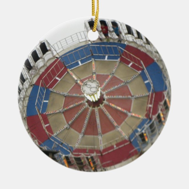 Adorno De Cerámica El paseo del parque de Amusment del rodeo (Frente)
