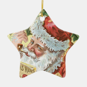 Adorno De Cerámica El pequeño ayudante de Santa