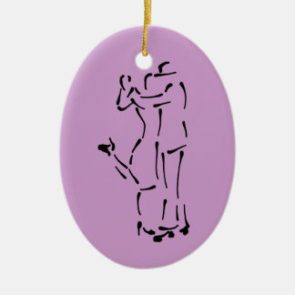 Adorno De Cerámica El personalizable de las bailarinas de tango