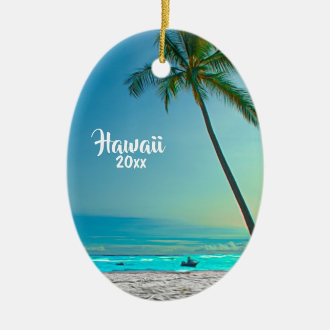 Adorno De Cerámica El personalizado 2 echó a un lado navidad de las (Frente)