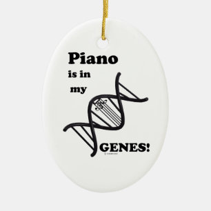Adorno De Cerámica El piano en mis genes