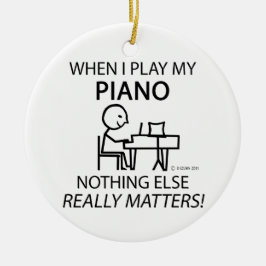 Adorno De Cerámica El piano nada más importa