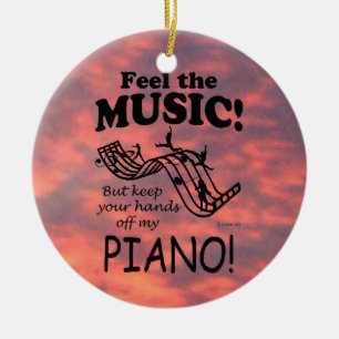 Adorno De Cerámica El Piano Siente La Música