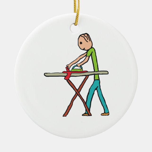 Adorno De Cerámica El planchar (Frente)