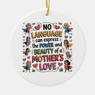 Adorno De Cerámica El Poder Y La Belleza Del Amor De Una Madre