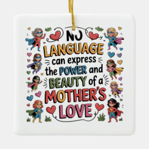 Adorno De Cerámica El Poder y la Belleza del Amor de una Madre