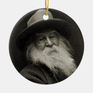 Adorno De Cerámica El poeta de risa Walt Whitman del filósofo