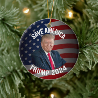 Adorno De Cerámica El presidente Donald J. Trump de Save America 2024