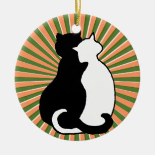 Adorno De Cerámica El primer navidad junto adorna