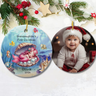 Adorno De Cerámica El primer océano de sirena de felpa