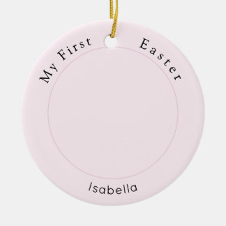 Adorno De Cerámica El primer pastelero de fotos de Pascua del bebé, e