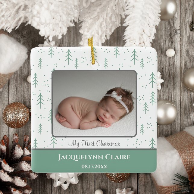 Adorno De Cerámica El primer regalo verde de bienvenida para bebe (Subido por el creador)