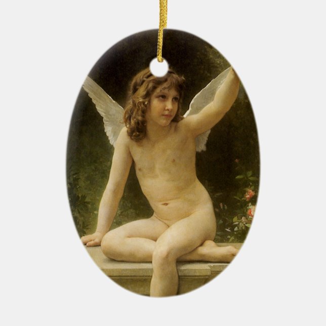 Adorno De Cerámica El prisionero (Le Captif) de Bouguereau (Frente)