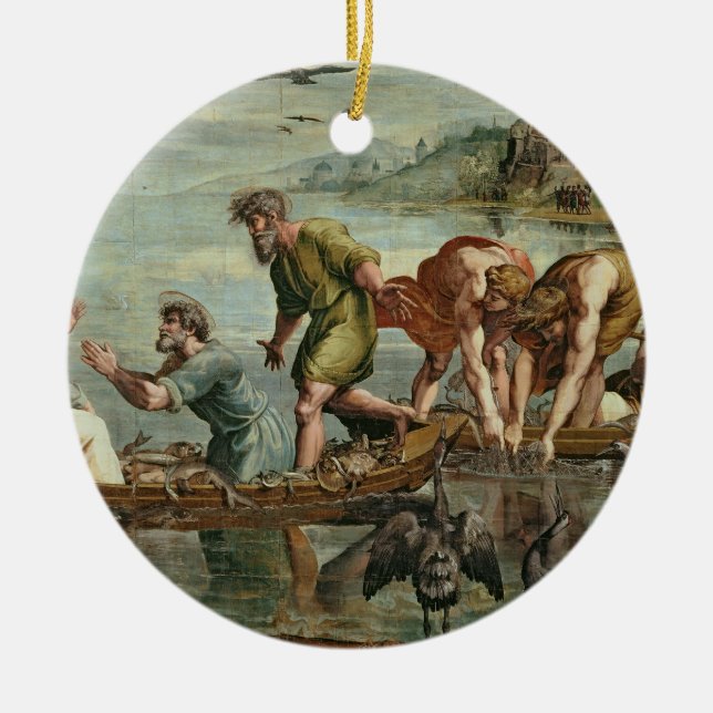 Adorno De Cerámica El proyecto milagroso de los pescados (dibujo (Frente)