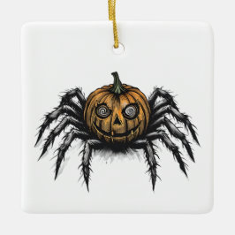 Adorno De Cerámica El rastreador con cabeza de calabaza