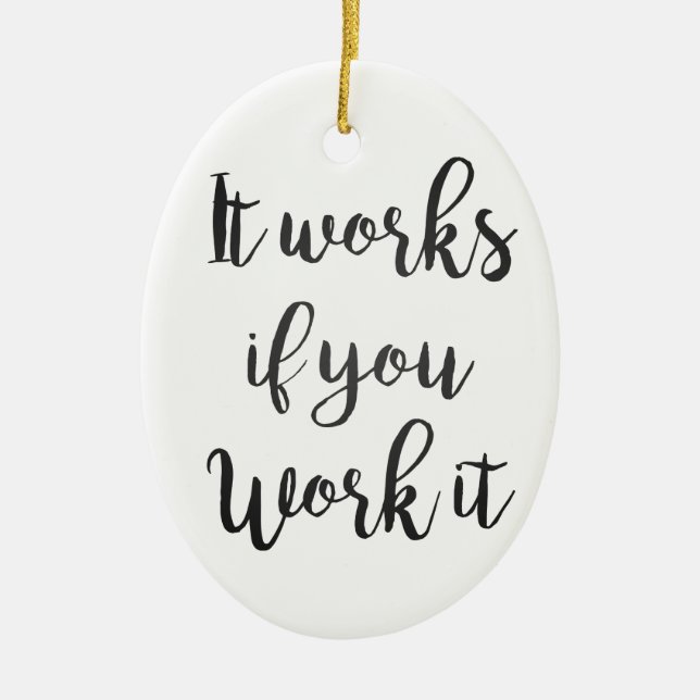 Adorno De Cerámica El regalo de la cita de la recuperación del paso (Frente)