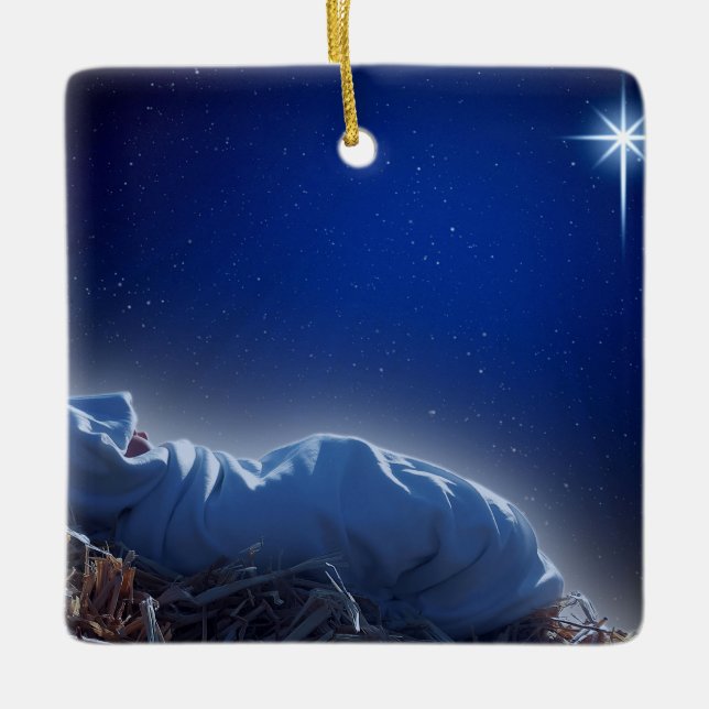 Adorno De Cerámica El regalo de los Navidades (Anverso)