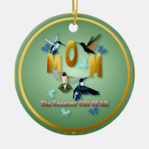 Adorno De Cerámica El regalo más grande de Mom_The de todos los