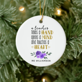 Adorno De Cerámica El regalo personalizado de agradecimiento del prof