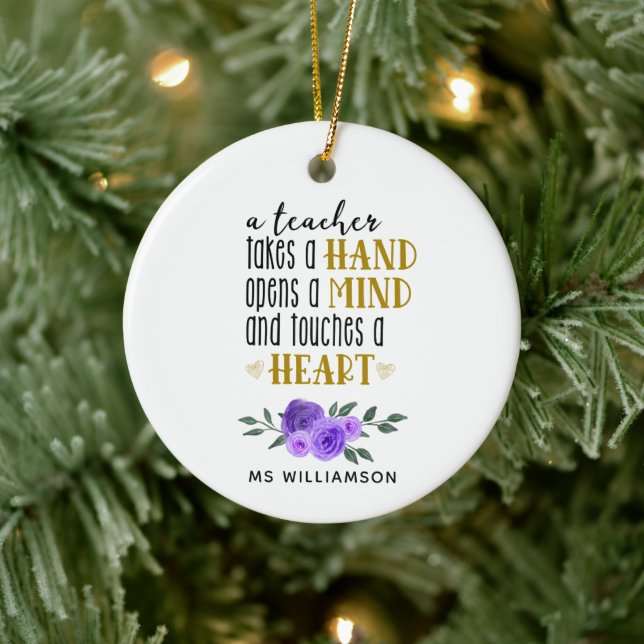 Adorno De Cerámica El regalo personalizado de agradecimiento del prof (Árbol)