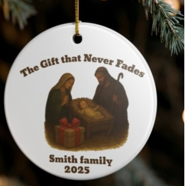 Adorno De Cerámica El regalo que nunca desvanece los Navidades (Subido por el creador)