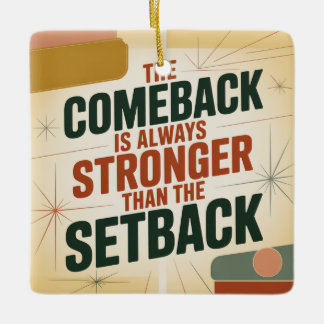 Adorno De Cerámica El regreso es siempre más fuerte que el revés