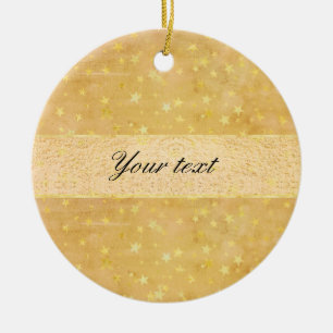 Adorno De Cerámica El Relieve metalizado dorado personalizado
