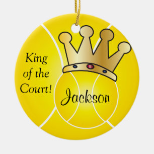 Adorno De Cerámica El rey amarillo de la pelota de tenis el de la