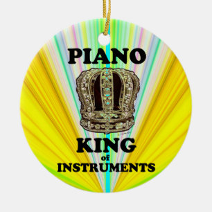 Adorno De Cerámica El Rey del Piano de los Instrumentos