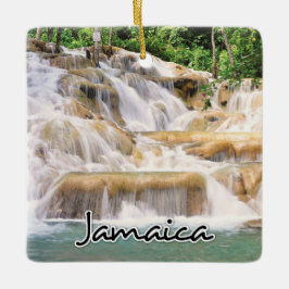 Adorno De Cerámica El río Dunn de Jamaica cae cerca
