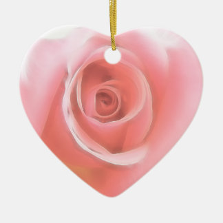 Adorno De Cerámica El rosa del recuerdo de la boda subió el sistema