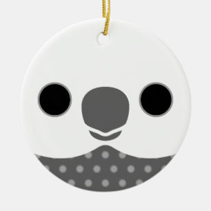 Adorno De Cerámica El rostro de una gallito de Pearl