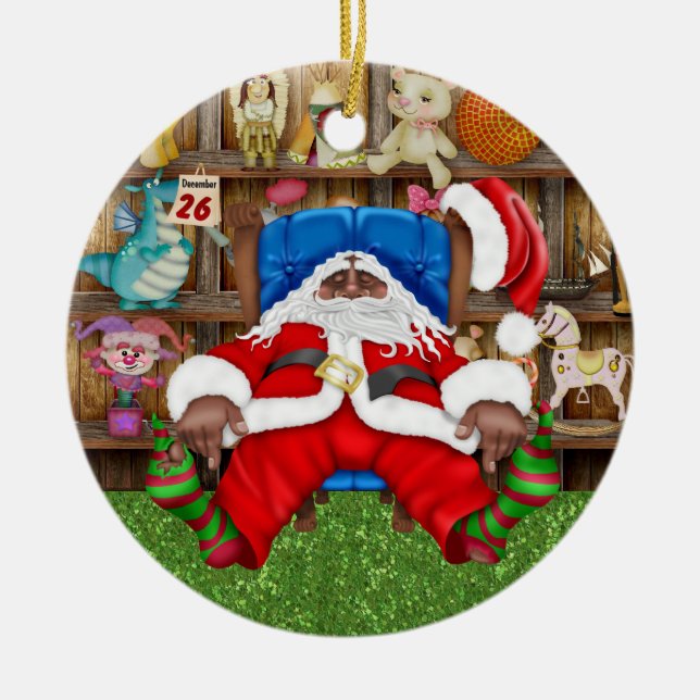 Adorno De Cerámica El Santa Cansado de Tracy (Frente)