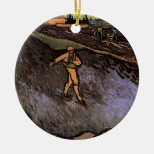 Adorno De Cerámica El sembrador: Afueras de Arlés por Vincent van Gog