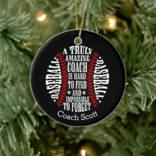 Adorno De Cerámica El Softball es un entrenador realmente asombroso, 