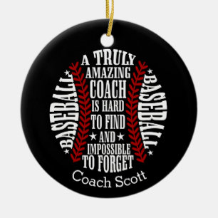 Adorno De Cerámica El Softball es un entrenador realmente asombroso, 