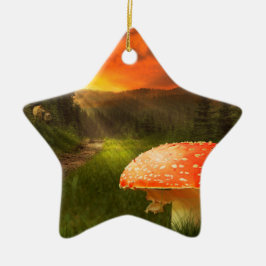 Adorno De Cerámica El Sol Otoño.