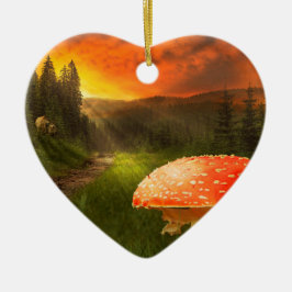 Adorno De Cerámica El Sol Otoño.