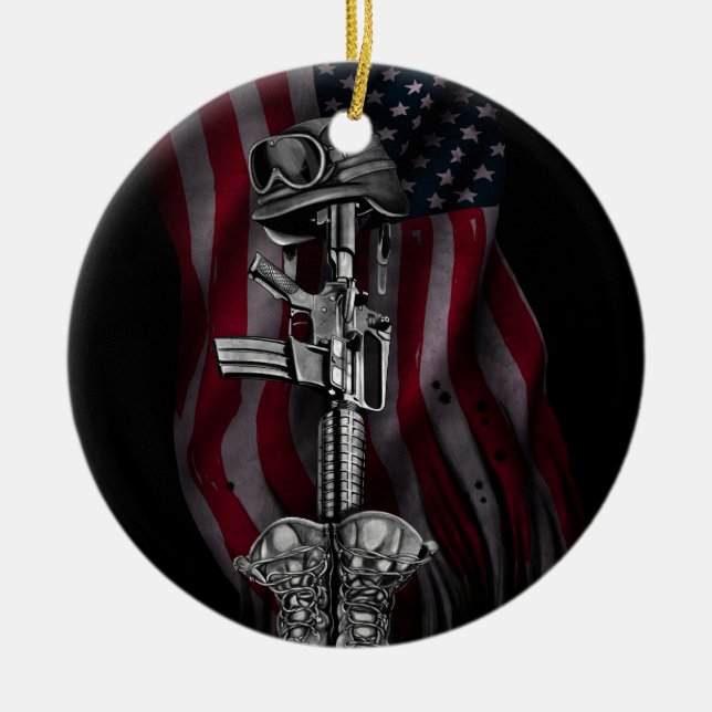 Adorno De Cerámica El soldado caido (Frente)