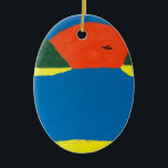 Adorno De Cerámica El sonido de la pendant del atardecer. Una obra de<br><div class="desc">Una pintura de cerámica de una obra de arte original de Musicality del artista ZM. Las obras de arte fueron pintadas en una hermosa isla del paraíso tropical. ¡Usa esto y el artista dice que sentirás el bonito Sound of Sunset!</div>