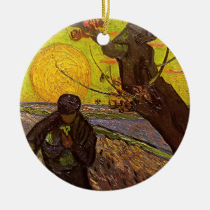 Adorno De Cerámica El Sower de Vincent van Gogh