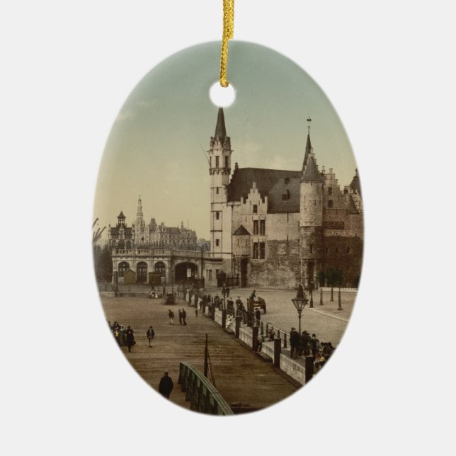 Adorno De Cerámica El Steen, Amberes, Bélgica (Frente)